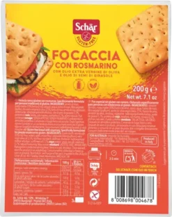 Φοκάτσια με Δενδρολίβανο Focaccia con Rosmarino Schär 200g χωρίς γλουτένη