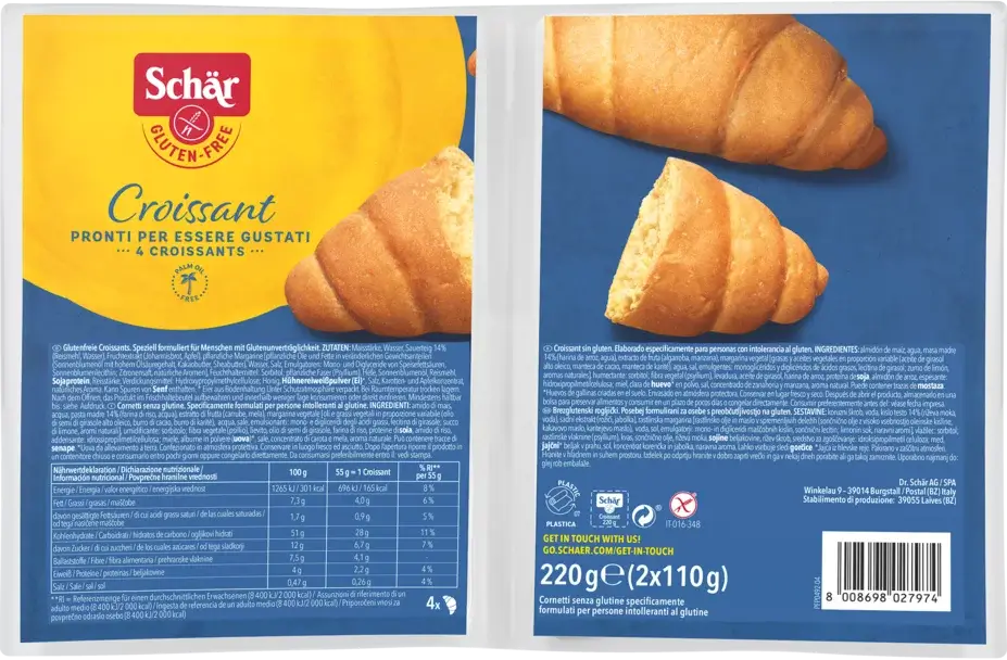 Κρουασάν Croissant Schär 220g χωρίς γλουτένη