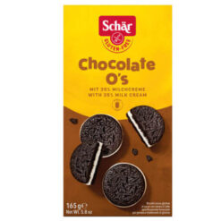 Μπισκότα Chocolate O's Schär 165g με κρέμα γάλακτος χωρίς γλουτένη