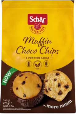 Muffins με κομματάκια σοκολάτας Schar Χωρίς Γλουτένη