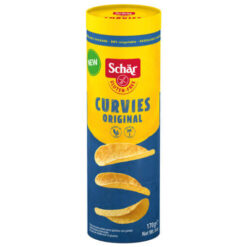 Συσκευασία Schär Curvies Original 170g - πατατάκια με αλάτι χωρίς γλουτένη