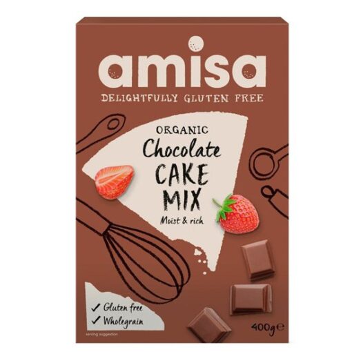 Μείγμα για Κέικ Σοκολάτας Amisa Χωρίς Γλουτένη glutenfree κοιλιοκάκη celiacshop.gr