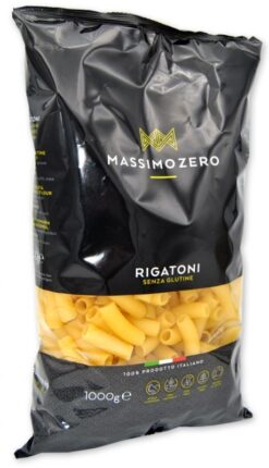 Ριγγατόνι (Οικονομική Συσκευασία 1000 gr ) Massimo Zero Χωρίς Γλουτένη glutenfree κοιλιοκάκη celiacshop.gr