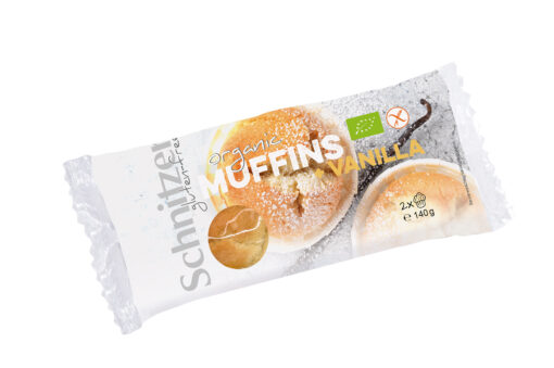 Schnitzer Βιολογικά Muffins Βανιλια Χωρίς Γλουτένη glutenfree κοιλιοκάκη celiacshop.gr