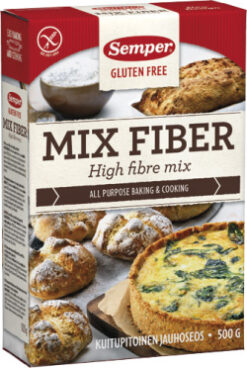 Mix Fiber Semper Μείγμα Ολικής για Αρτοποιήματα Χωρίς Γλουτένη glutenfree κοιλιοκάκη celiacshop.gr