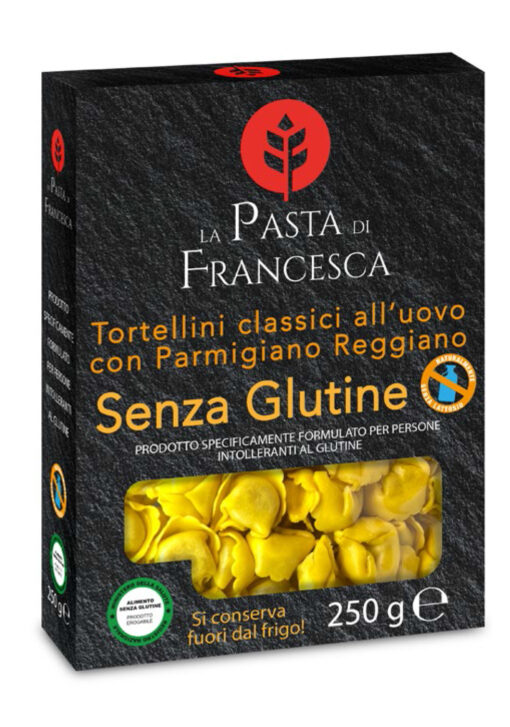 Τορτελίνι γεμιστά με Παρμεζάνα Pasta di Francesca Χωρίς Γλουτένη glutenfree κοιλιοκάκη celiacshop.gr
