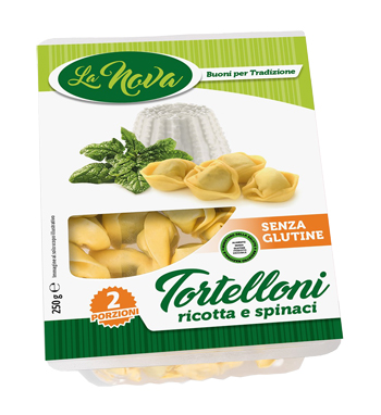 Τορτελίνι γεμιστά με τυρί Ρικότα & Σπανάκι La Nova Χωρίς Γλουτένη Celiacshop.gr