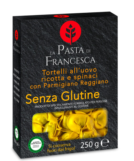 Τορτελίνι με παρμαζάνα , ρικότα & σπανάκι La Pasta Di Francesca χωρίς γλουτένη Www.celiacshop.gr