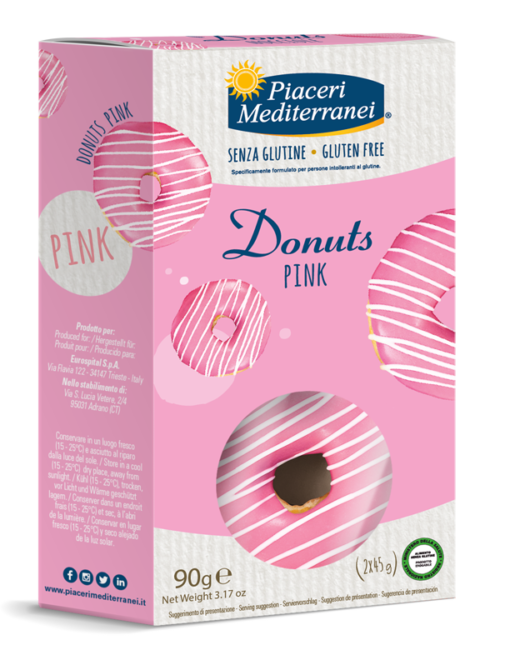 Donuts Pink Piaceri Mediterranei χωρίς Γλουτένη Www.celiacshop.gr