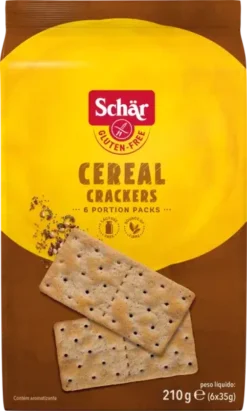 Συσκευασία Schär Cereal Crackers 210g - κρακεράκια δημητριακών με σπόρους χωρίς γλουτένη