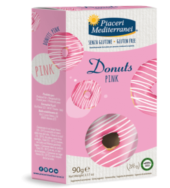 Στρογγυλά Κεκάκια Donuts Pink Piaceri Χωρίς Γλουτένη Www.celiacshop.gr