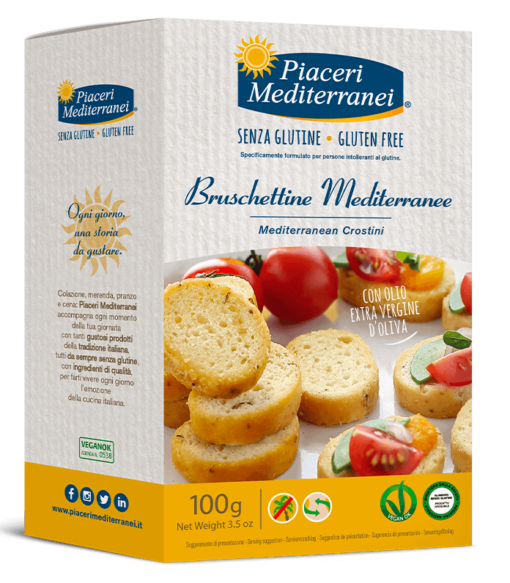 Μπρουσκέτες Piaceri Mediterranei Χωρίς Γλουτένη Www.celiacshop.gr