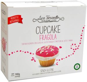 Cupcake Φράουλα Luca Tomasello χωρίς Γλουτένη