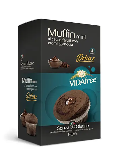 Muffins με γέμιση Πραλίνας Φουντουκιού Vida Free Χωρίς Γλουτένη