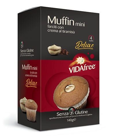 Muffins με γέμιση κρέμα Tiramisu Vida Free Χωρίς Γλουτένη Www.celiacshop.gr