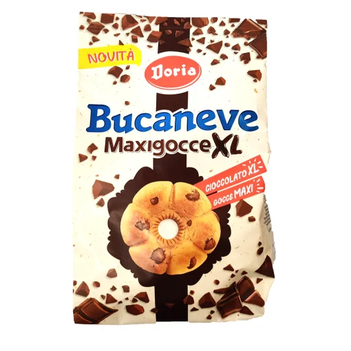 Μπισκότα με σταγόνες Σοκολάτας XL Bucaneve Doria Χωρίς Γλουτένη Www.celiacshop.gr