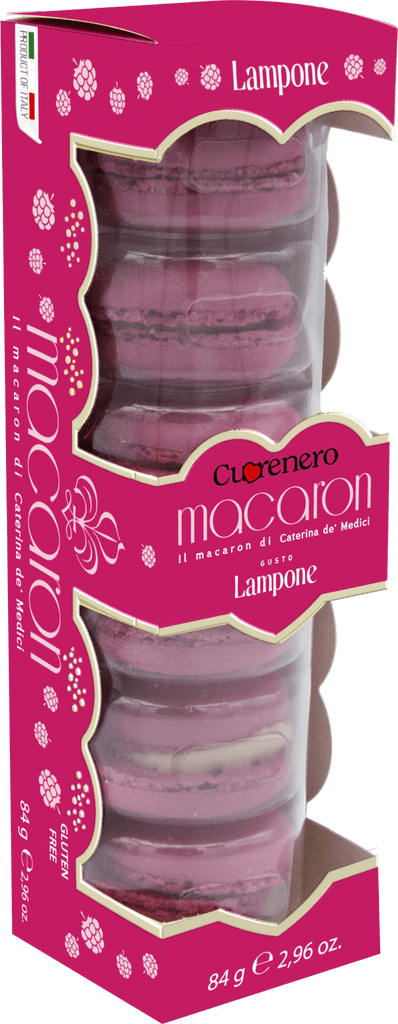 Macarons Βατόμουρο Cuorenero Χωρίς Γλουτένη ( 6 τεμάχια ) Www.celiacshop.gr