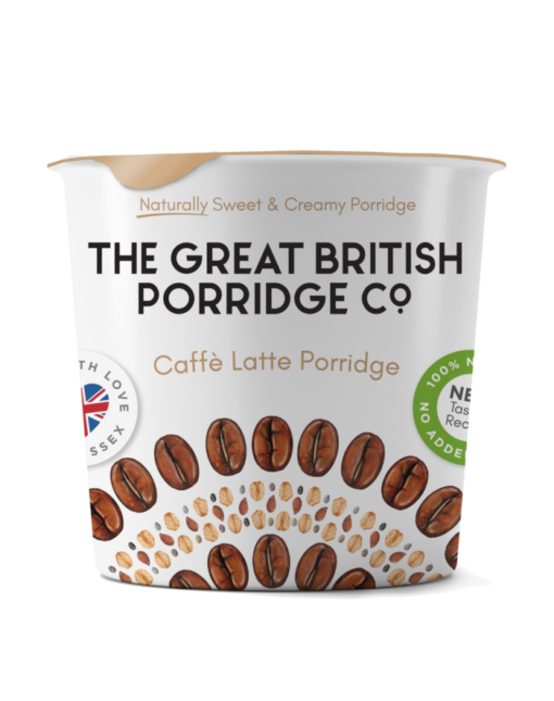 Κύπελλο Βρώμης με γεύση Καφέ The Great British Porridge Χωρίς Γλουτένη Www.celiacshop.gr