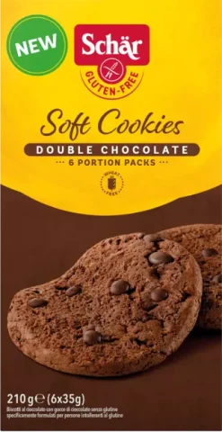 Soft Cookies με διπλή Σοκολάτα Schar Χωρίς Γλουτένη Www.celiacshop.gr