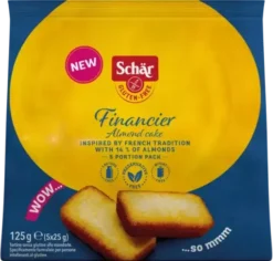 Συσκευασία Schär Financier 125g - κεικ χωρις γλουτενη με αλεύρι αμυγδάλου