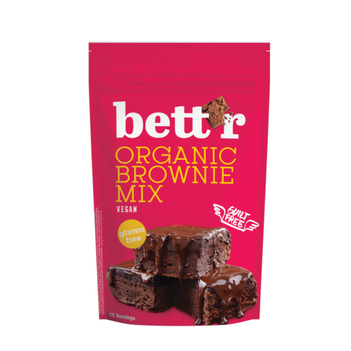 Βιολογικό μείγμα για Brownies Bettr Χωρίς Γλουτένη Www.celiacshop.gr