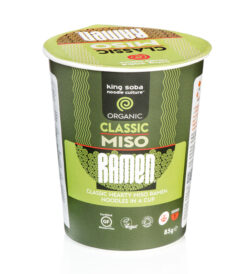 Βιολογική σούπα Miso με λεπτά Νουντλς (Ramen) από Καστανό Ρύζι (έτοιμο γεύμα της στιγμής)