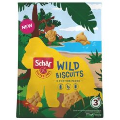 Συσκευασία Schär Wild Biscuits 115g - παιδικα μπισκοτα χωρις γλουτενη σε σχήματα ζώων