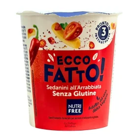 Έτοιμο Γεύμα Ecco Fatto Ζυμαρικά Sedanini Me Αρραβιατα Nutri Free Χωρίς Γλουτένη Www.celiacshop.gr
