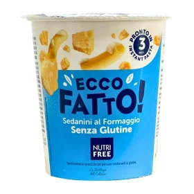 Έτοιμο Γεύμα Ecco Fatto Ζυμαρικά Sedanini με Τυρί Nutri Free Χωρίς Γλουτένη Www.celiacshop.gr