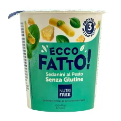 Έτοιμο Γεύμα Ecco Fatto Ζυμαρικών Sedanini με Πέστο Nutri Free Χωρίς Γλουτένη Www.celiacshop.gr