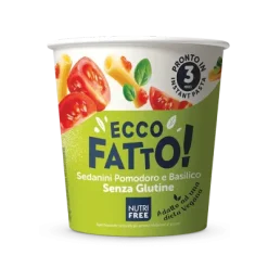 Έτοιμο Γεύμα Ecco Fatto Ντομάτα & Βασιλικό Nutri Free Χωρίς Γλουτένη Www.celiacshop.gr
