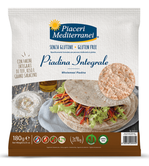 Πίτες Piadina Ολικής Piaceri Mediterranei Χωρίς Γλουτένη Www.celiacshop.gr