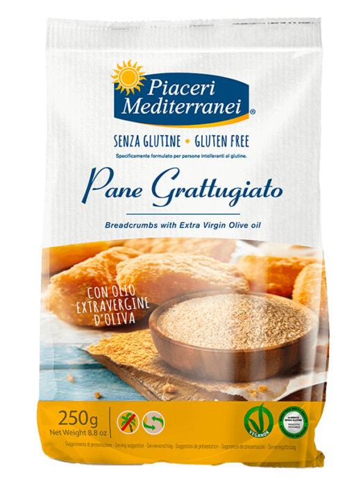 Τριμμένη Φρυγανιά Piaceri Mediterranei Χωρίς Γλουτένη Www.celiacshop.gr