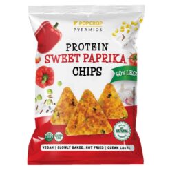 Chips Πρωτείνης Πάπρικα PopCrop Χωρίς Γλουτένη