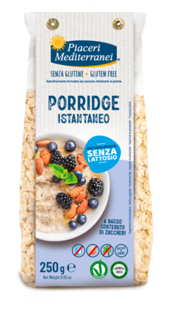 Porridge Στιγμιαίο Piaceri Mediterranei Χωρίς Γλουτένη Www.celiacshop.gr