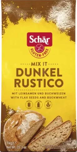 Αλεύρι Ολικής Mix It Dunkel Rustico Schar Χωρίς Γλουτένη Www.celiacshop.gr