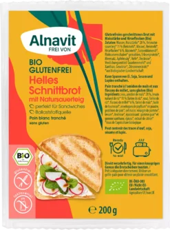 Λευκό Ψωμί σε Φέτες Alnavit Χωρίς Γλουτένη Www.celiacshop.gr