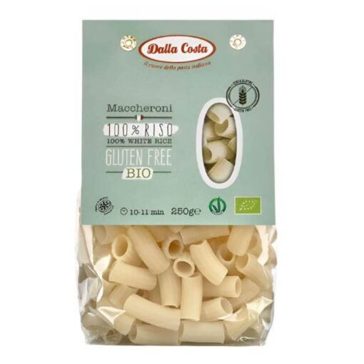 Maccheroni απο Λευκό Ρύζι Dalla Costa Χωρίς Γλουτένη Www.celiacshop.gr