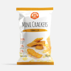 Τραγανά mini crackers από όσπρια Alergo με γεύση τυρί χωρίς γλουτένη