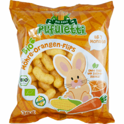 Βιολογικά Γαριδάκια Καλαμποκιού με Πορτοκάλι & Καρότο Pufuletti Χωρίς Γλουτένη