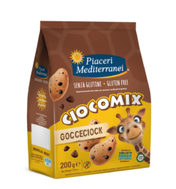Μπισκότα με σταγόνες Μαύρης Σοκολάτας Gocceciok Piaceri Mediterranei Χωρίς Γλουτένη