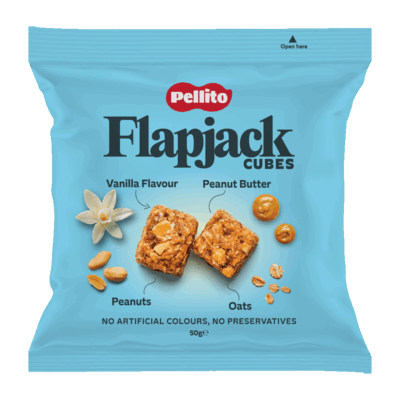 Μπουκιές Βρώμης Βανίλια Flapjack Cubes Pellito Χωρίς Γλουτένη
