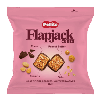 Μπουκιές Βρώμης Κακάο Flapjack Cubes Pellito Χωρίς Γλουτένη