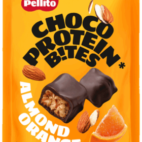 Μπουκιές Πρωτεΐνης Πορτοκάλι Σοκολάτα Αμύγδαλο Pellito Χωρίς Γλουτένη