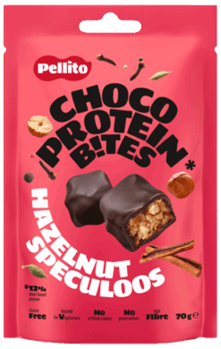 Μπουκιές Πρωτεΐνης Φουντούκι Σοκολάτα Pellito Χωρίς Γλουτένη