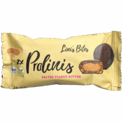 Βιολογικό σνακ φυστικοβούτυρου με θαλασσινό αλάτι Lini's Bites χωρίς γλουτένη