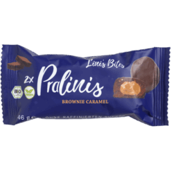 Βιολογικές μπουκιές πραλίνας Lini's Bites Brownie Caramel χωρίς γλουτένη