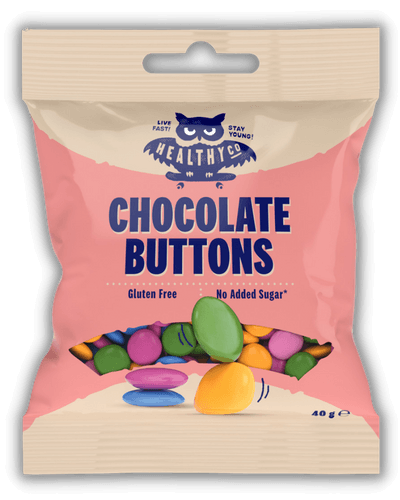 Πολύχρωμα κουφέτα σοκολάτας χωρίς γλουτένη και ζάχαρη HealthyCo