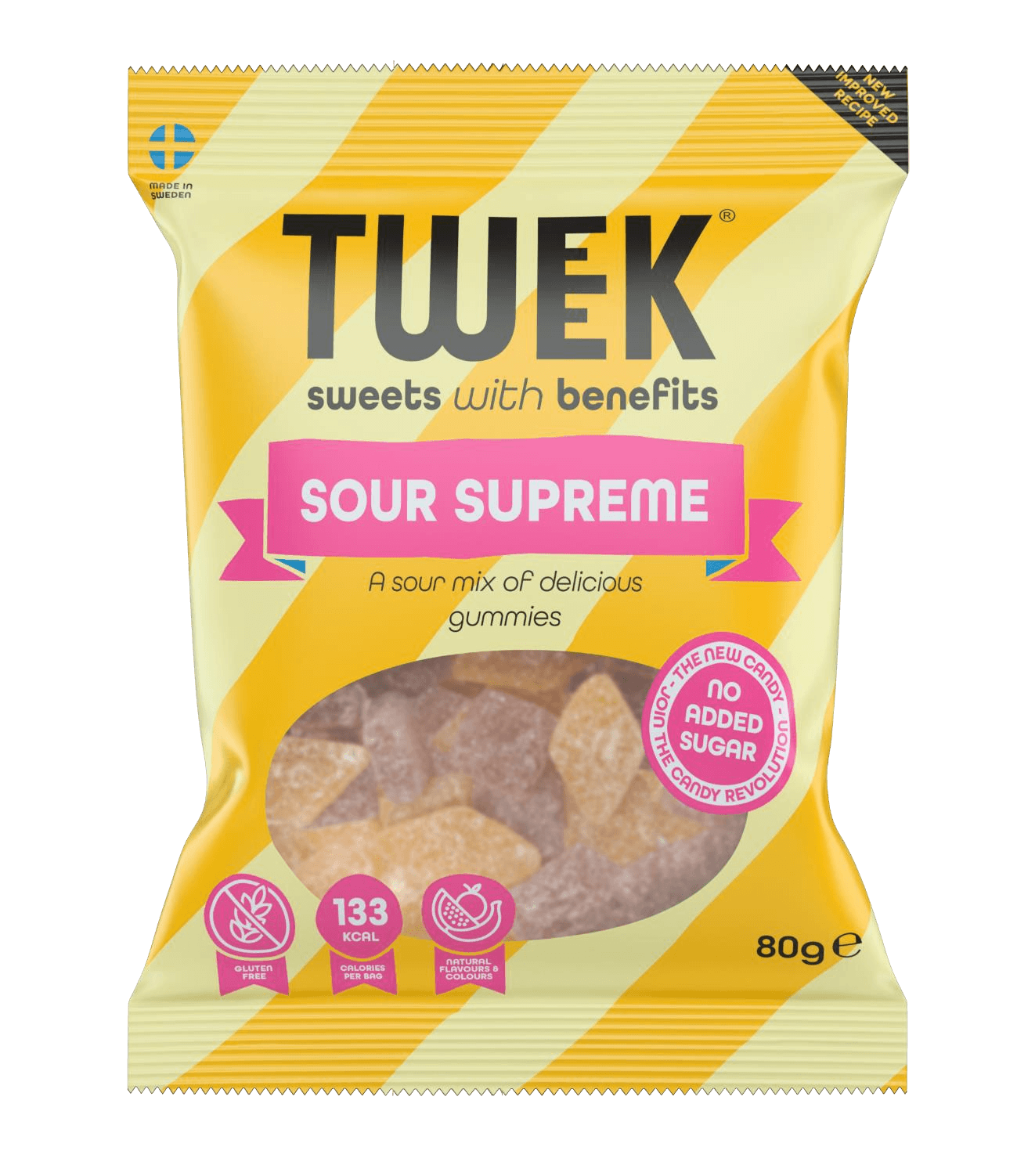 Tweek Sour Supreme ξινά ζελεδάκια χωρίς γλουτένη και ζάχαρη