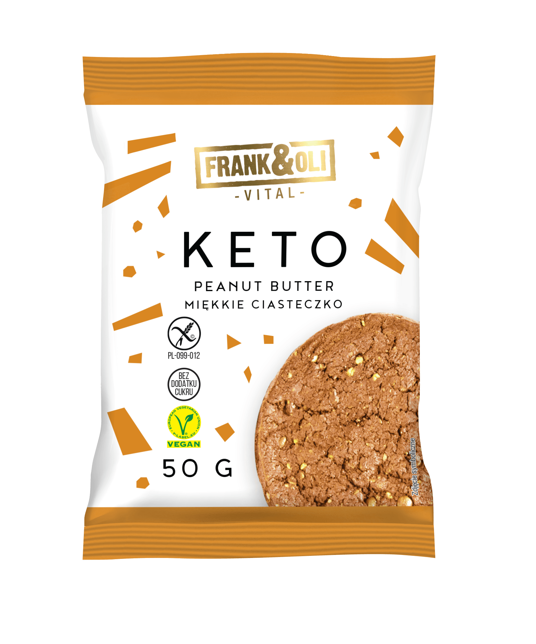 Frank & Oli Keto Soft Cookie Peanut Butter χωρίς γλουτένη 50g